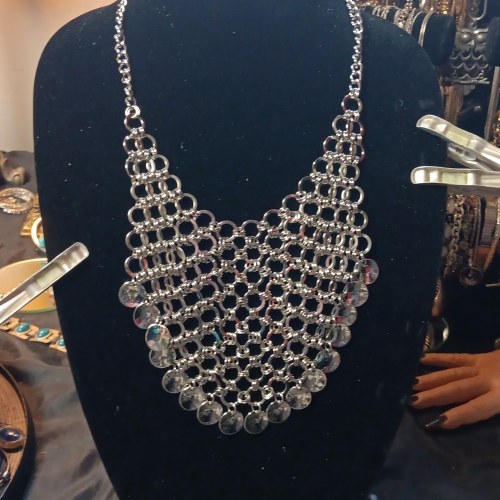 Chicos Silver tone necklace